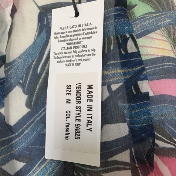 NWT- PIAZZA DEL TEMPIO WATERCOLOR FLORAL DRESS - Picture 6 of 9